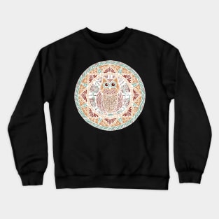 Owl Magic Mandala Crewneck Sweatshirt